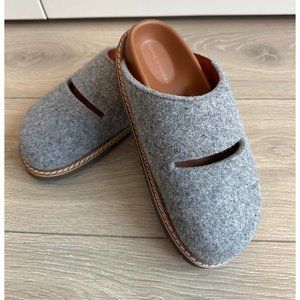 Sofie D'Hoore Felt Slip Ons - Grey
